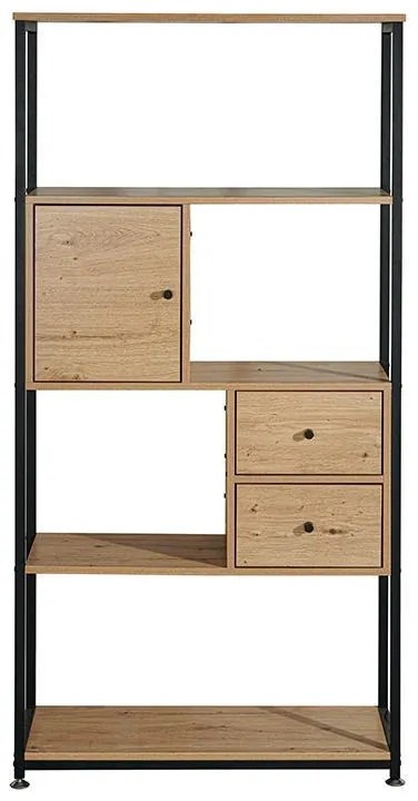 Βιβλιοθήκη - Ραφιέρα Edge 2077 Μεταλλική Fylliana Sonoma - Artisan 78x30x158 εκ. 78x30x158 εκ.