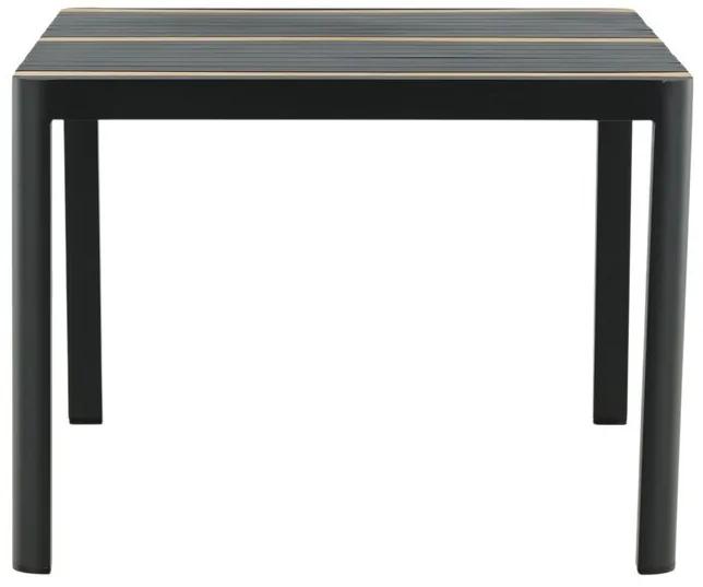 Τραπέζι εξωτερικού χώρου Dallas 2834, Μέταλλο, 75x100cm, 23 kg, Καφέ, Μαύρο, Μέταλλο, Ξύλο: Ξύλο Teak | Epipla1.gr