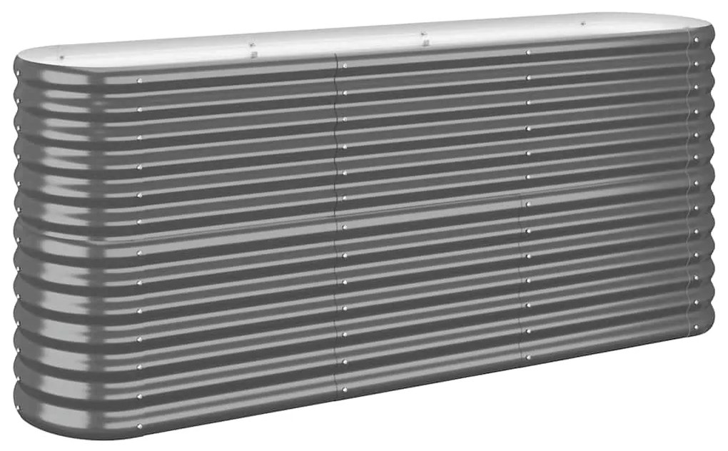 vidaXL Ζαρντινιέρα Ανθρακί 152x40x68 εκ Γαλβανισμένος χάλυβας