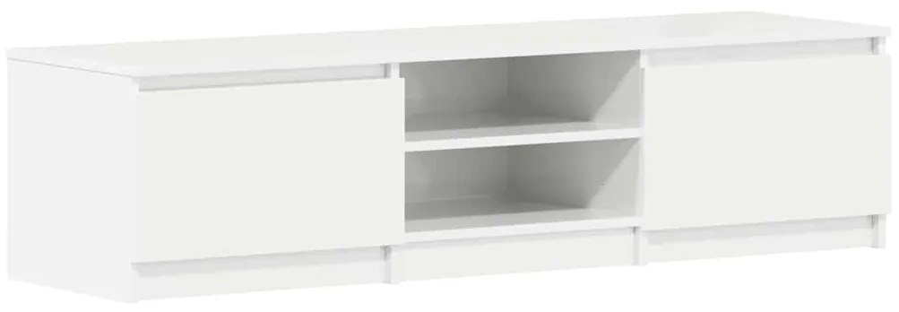 vidaXL Έπιπλο Τηλεόρασης Γυαλιστερό Λευκό 140x40x35,5 εκ. Επεξ. Ξύλο