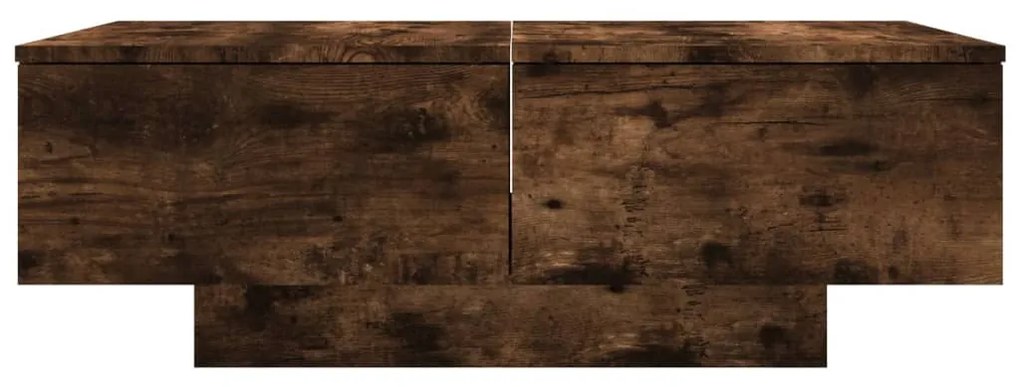 vidaXL Τραπεζάκι Σαλονιού Καπνιστή Δρυς 90x60x31 εκ Επεξεργασμένο Ξύλο