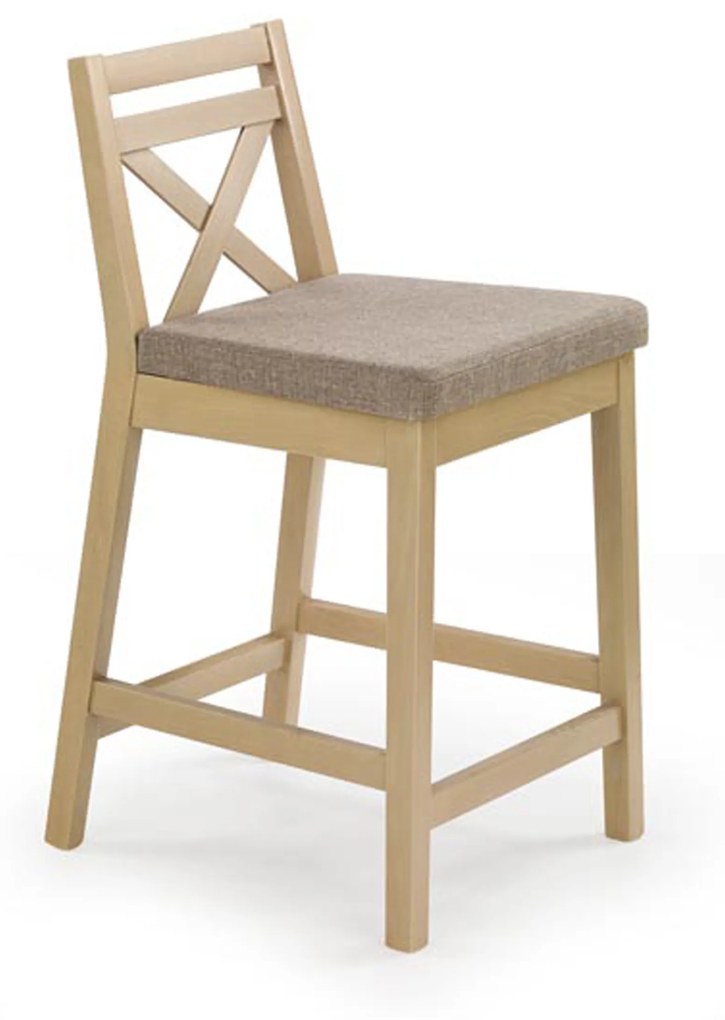 BORYS LOW bar stool, color: sonoma oak / INARI 23 DIOMMI V-PL-N-BORYS_LOW-SONOMA-INARI23