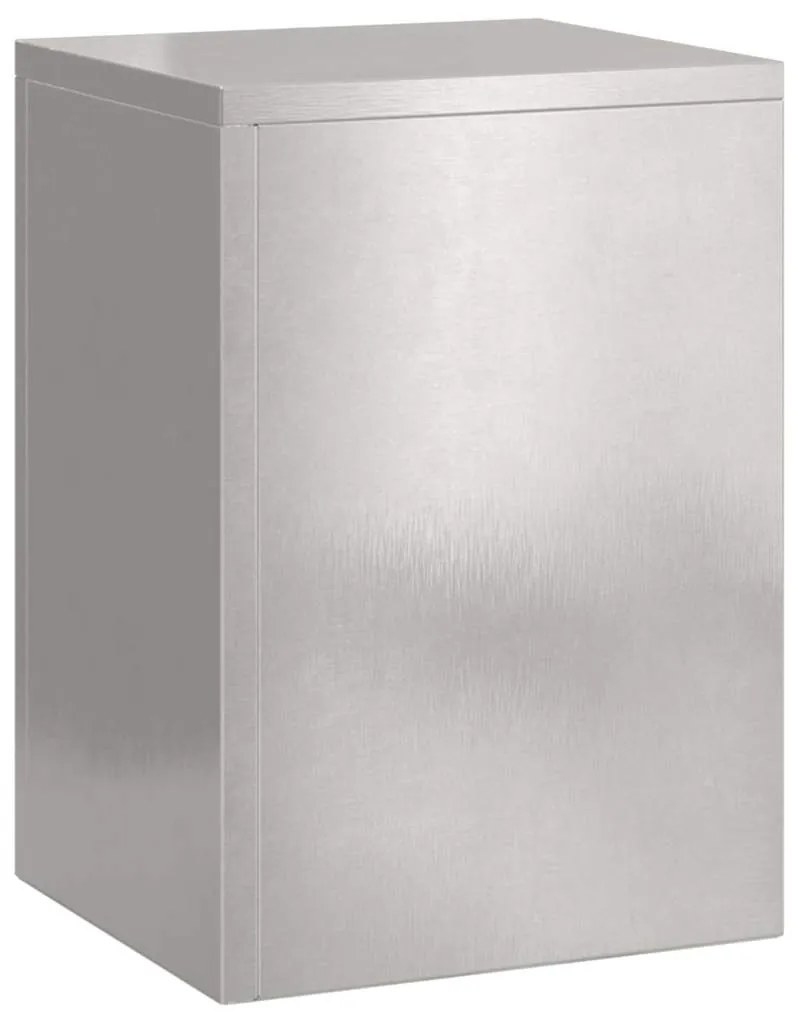 vidaXL Βάση φυτών 3 pcs Ασημί Ανοξείδωτο ατσάλι