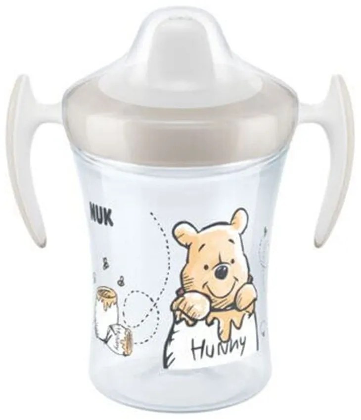 Ποτηράκι Παιδικό Trainer Cup Disney Winnie 10255524 230ml 6m+ Beige Nuk 230ml Πολυπροπυλένιο