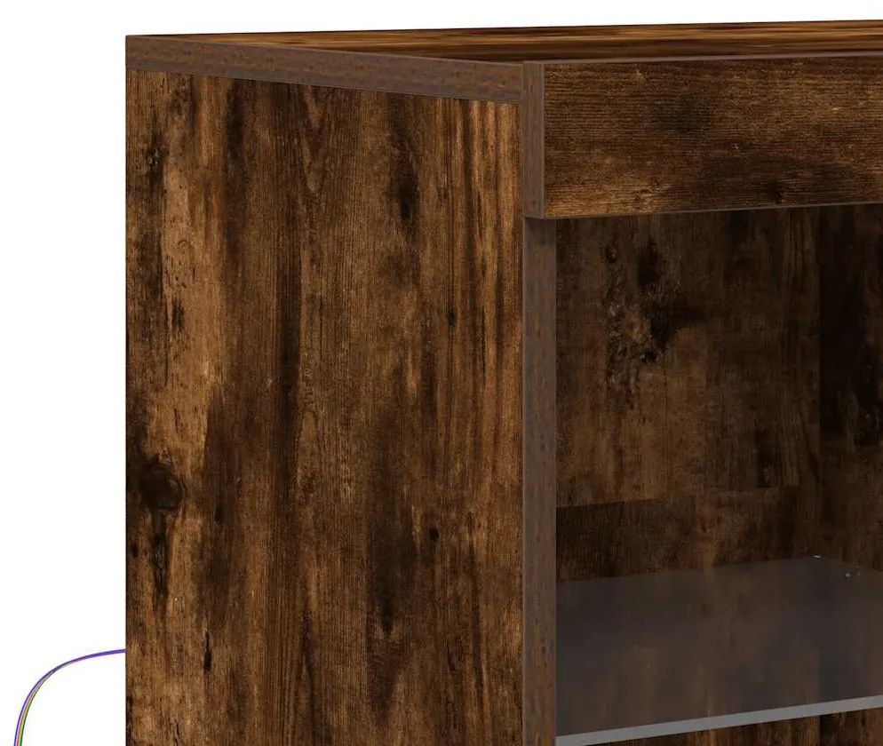 Ντουλάπι Καπνιστή Δρυς 81x37x100 εκ. Επεξεργασμένο Ξύλο 3318621