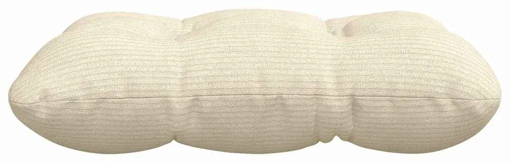 vidaXL Μαξιλάρια καθισμάτων 4 pcs Κρεμ 40 x 40 cm Υφασμάτινο Κορντουρά