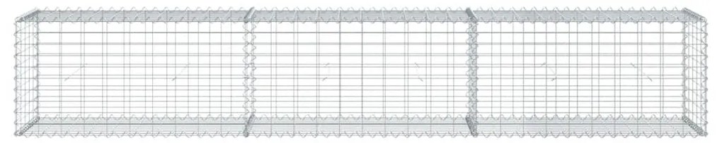 vidaXL Συρματοκιβώτιο με Κάλυμμα 300x50x50 εκ. από Γαλβανισμένο Χάλυβα