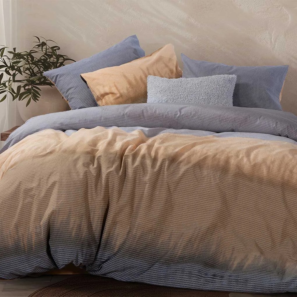 Σεντόνια Υπέρδιπλα (Σετ) Nef-Nef Homeware Smart Honor Honey Γκρι,Ώχρα ΧΩΡΙΣ ΛΑΣΤΙΧΟ 240x270