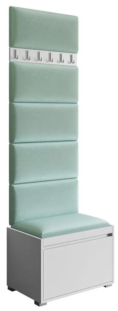 Σετ διαδρόμου Trenton 129, 207x65x34cm, 22 kg, Ταπισερί, Πλαστικοποιημένη μοριοσανίδα, Τοίχου, Εντοιχισμένη | Epipla1.gr