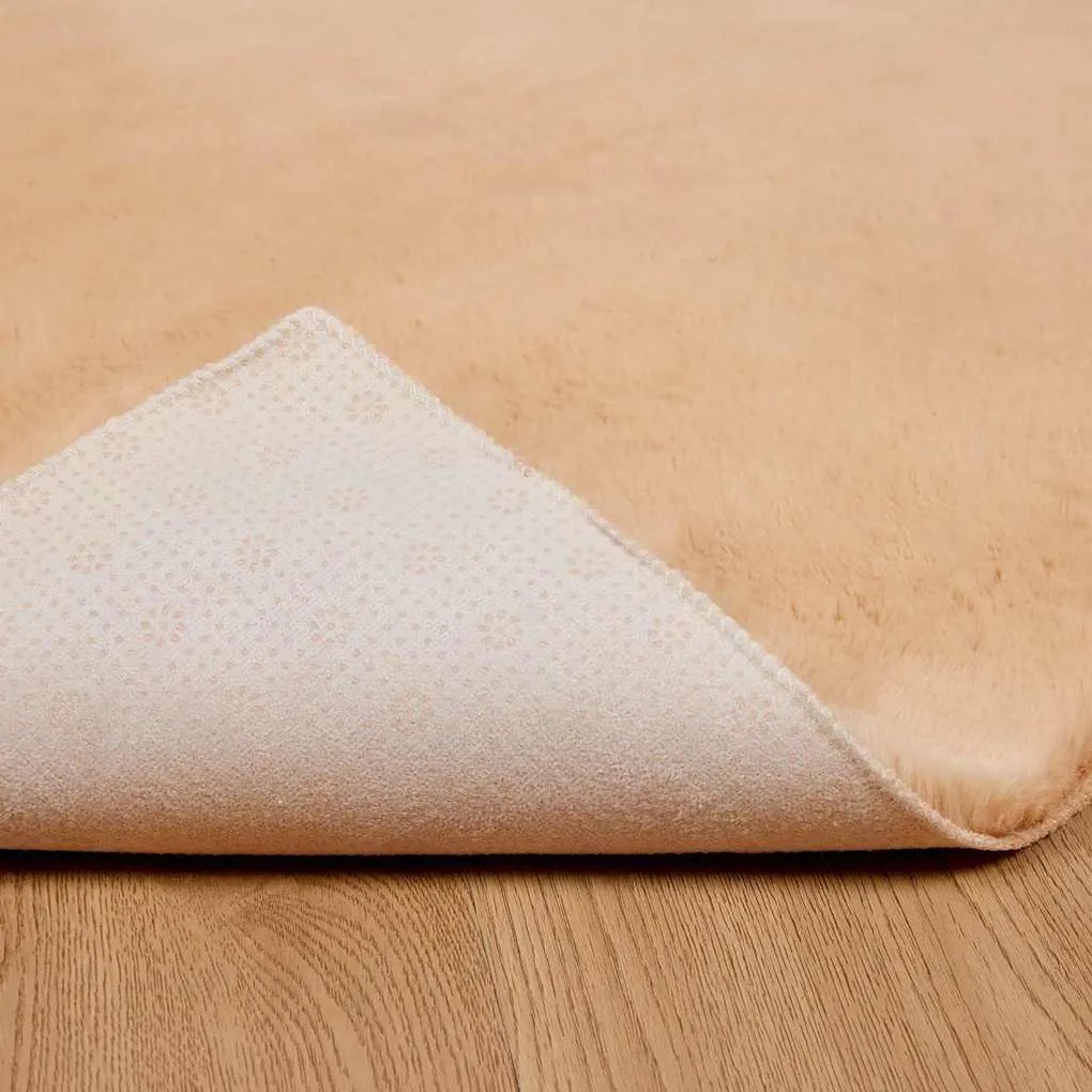 vidaXL Χαλιά Ψεύτικου Κουνελιού Olite Taupe 80 x 250 cm Πολυεστέρας