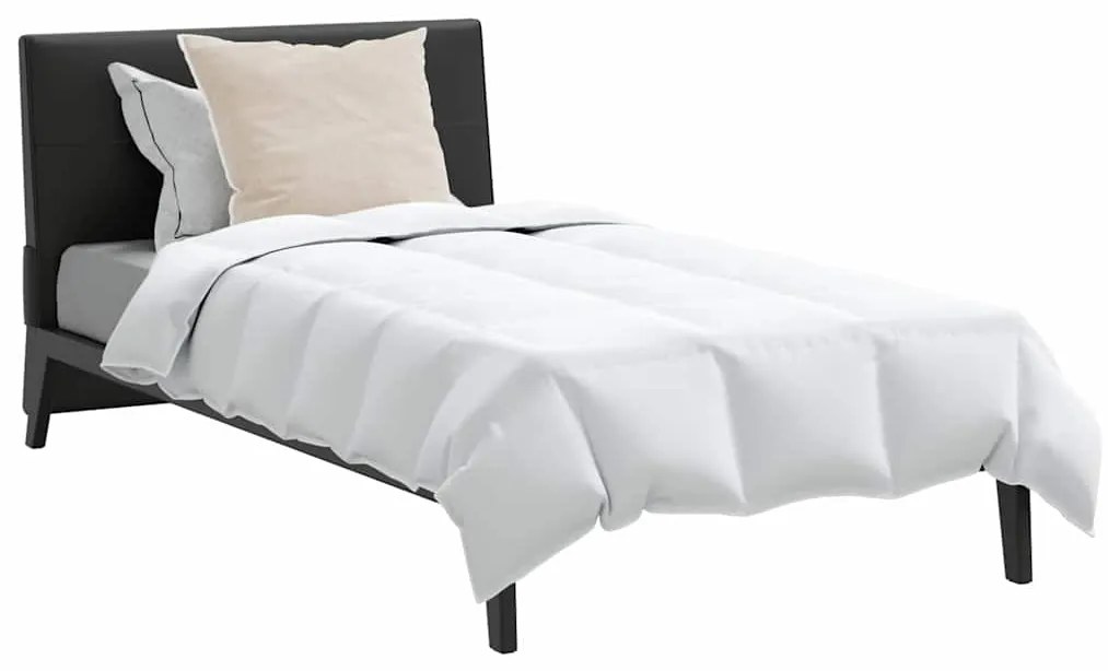 vidaXL Σετ Παπλωμάτων με μαξιλάρι 2 pcs Λευκό 140 x 200 cm Πούπουλο