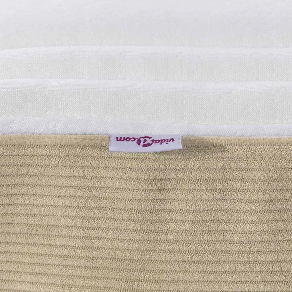 vidaXL Στρώμα Κρεβατιού με στρώμα Φασκόμηλο 120 x 200 cm ύφασμα