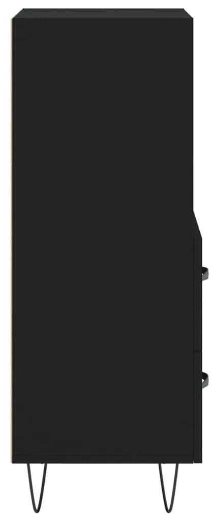 vidaXL Ντουλάπι Μαύρο 34,5 x 34 x 90 εκ. από Επεξεργασμένο Ξύλο