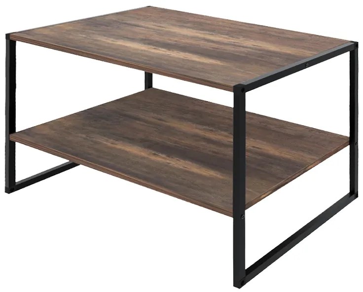 Τραπεζάκι σαλονιού Giza Megapap χρώμα rustic καρυδί 90,2x50,3x50,4εκ. - GP041-0123,1