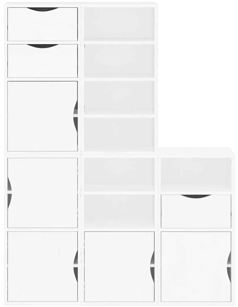 vidaXL Πλαϊνά ντουλάπια 5 τεμ. ODDA 40x24x79 εκ. από Μασίφ Ξύλο Πεύκου