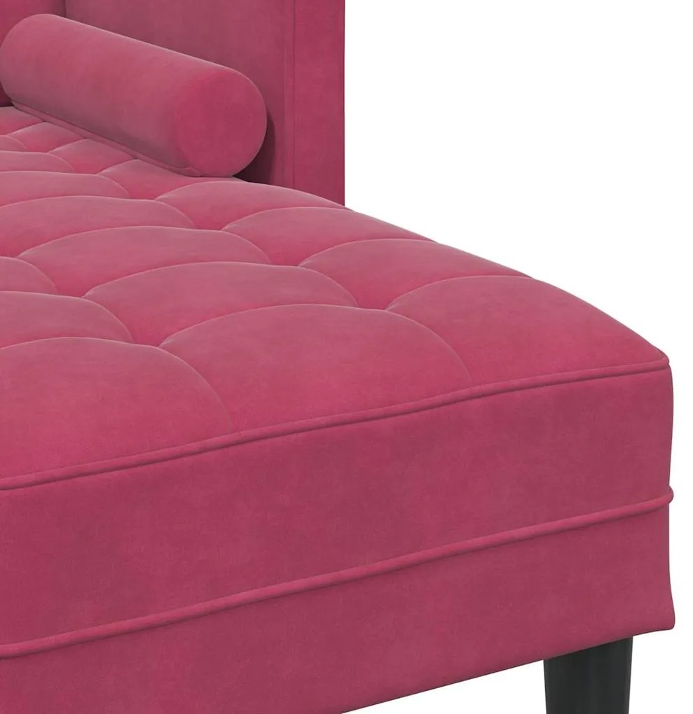 vidaXL Σετ Καναπέ με μαξιλάρι Κόκκινο 173 x 131 x 67 εκ Πολυεστέρας