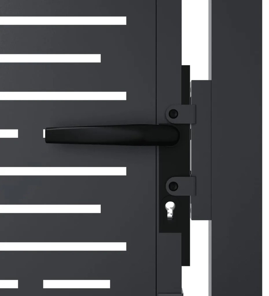 vidaXL Πόρτα Κήπου Ανθρακί Τετράγωνη 100x125 εκ. από Ατσάλι