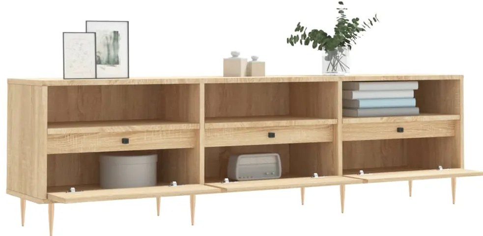 vidaXL Έπιπλο Τηλεόρασης Sonoma Δρυς 150x30x44,5 εκ. Επεξ. Ξύλο