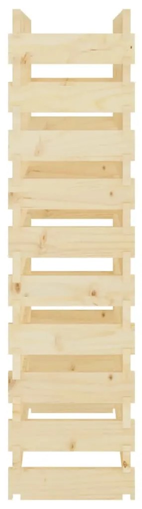 vidaXL Ραφιέρα Κρασιών 83 x 29 x 112 εκ. από Μασίφ Ξύλο Πεύκου