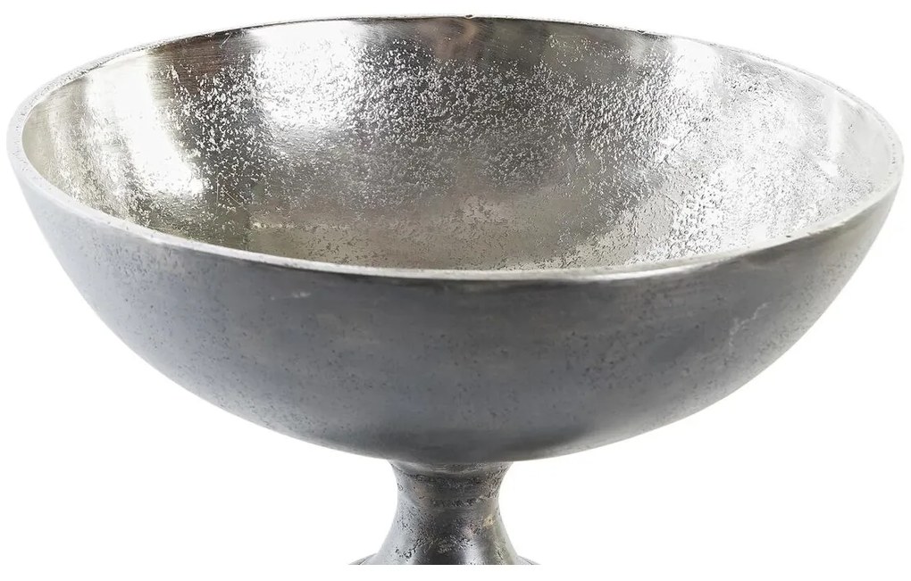 Κεντρικό Τραπεζιού DKD Home Decor Χρυσό Ασημί Αλουμίνιο 25 x 25 x 19 cm (x2)