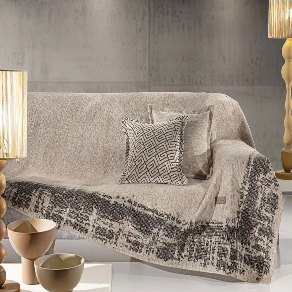 Ριχτάρι Perth Natural Guy Laroche Πολυθρόνα 180x150cm Βαμβάκι-Ακρυλικό