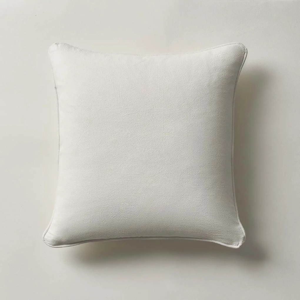 Μαξιλαροθήκη 43x43cm GOFIS HOME  Valerie Pure White 381