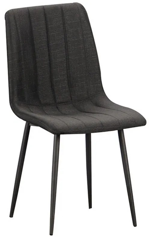 Καρέκλα Τραπεζαρίας Dora 11.1581.S (Σετ 4τμχ) 43Χ50Χ85cm Black Metal, Fabric