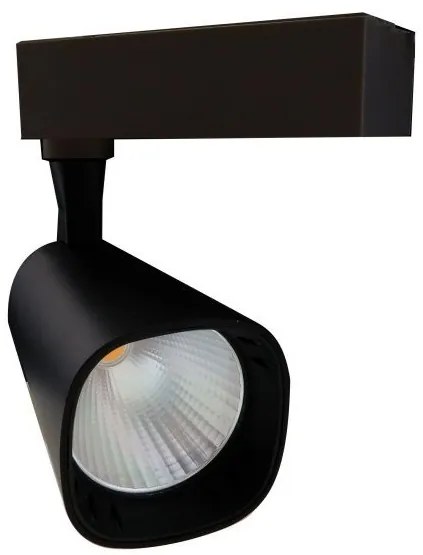 Σποτ Ράγας LED COB 30W 3000K Μονοφασικό Φ8 Epistar Spotlight-6456-Μαύρο 6456