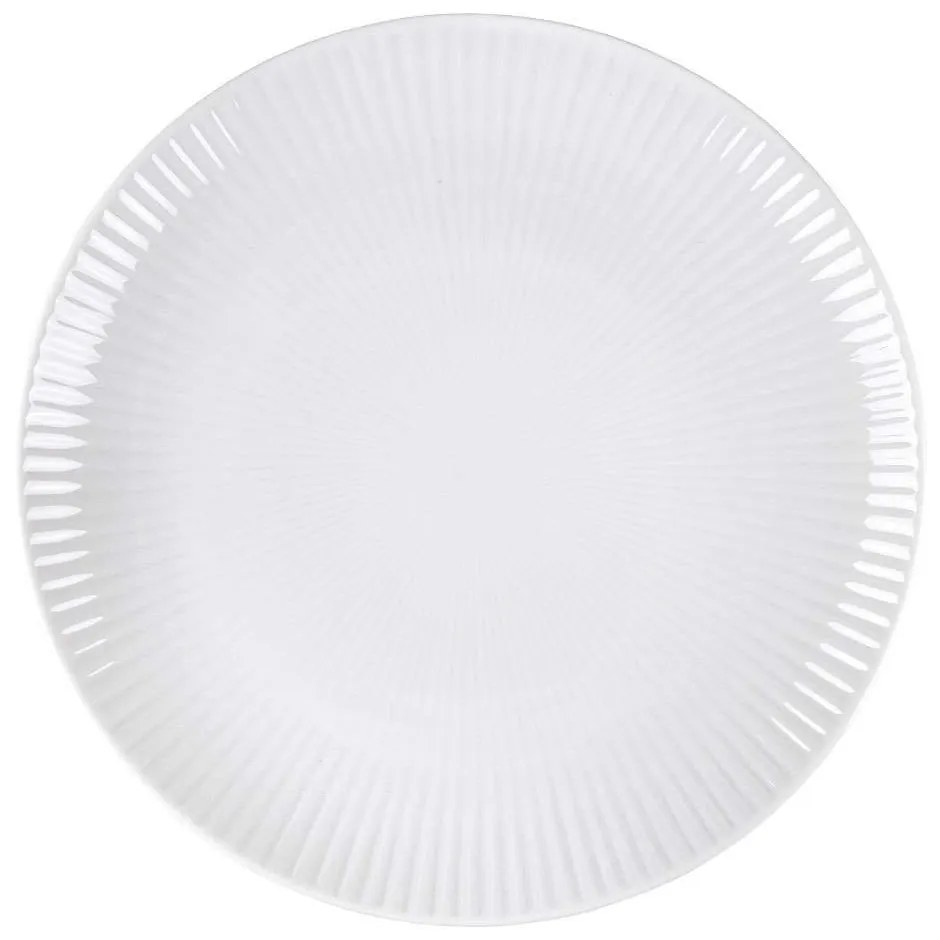 Πιάτο Στρογγυλό Ρηχό Πορσελάνινο PR00100527 27cm White Oriana Ferelli® Porcelain