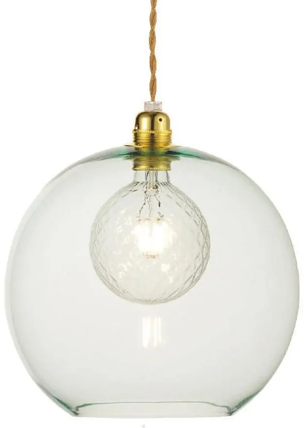 Φωτιστικό Οροφής Κρεμαστό V3643330LG 1ΧΕ27 Φ30ΧΗ120CM Pythia Mint Aca Decor Metal, Glass