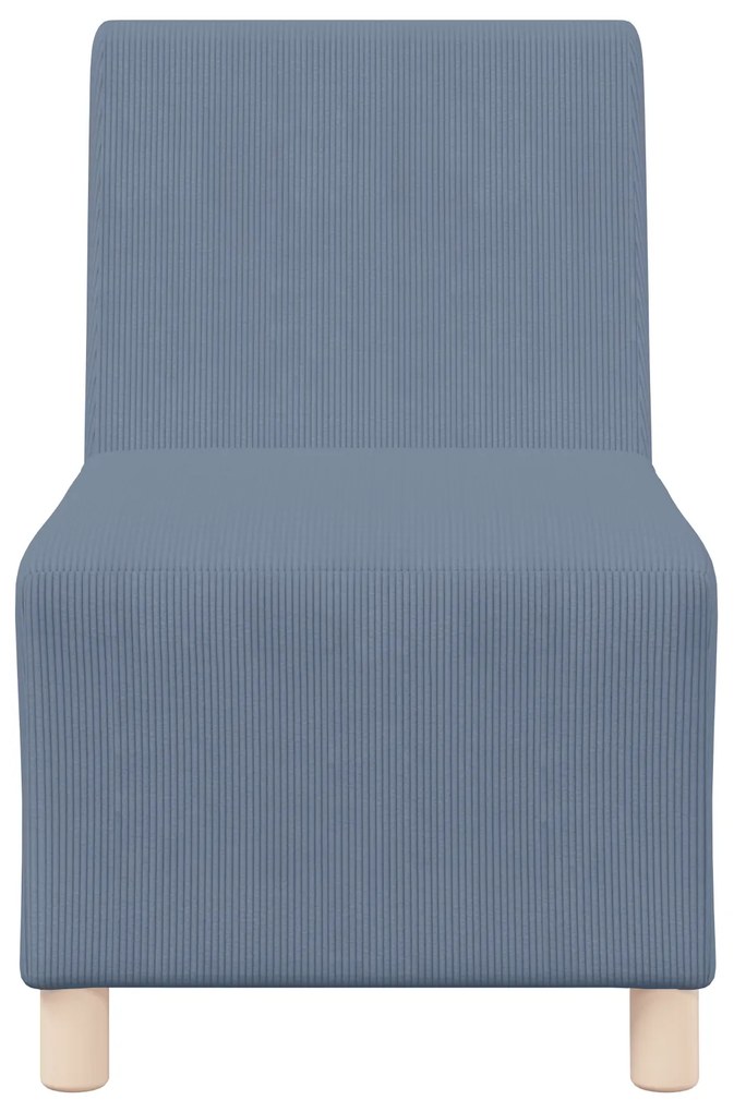 vidaXL Καθίσμα Σαλονιού 2 pcs Μπλε 55 x 74 x 82 εκ. Βελούδο