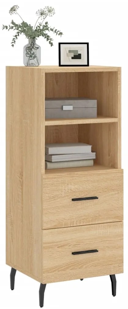 vidaXL Ντουλάπι Sonoma Δρυς 34,5x34x90 εκ. από Επεξεργασμένο Ξύλο
