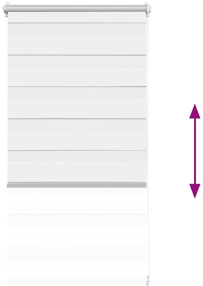 vidaXL Ρόλερ Ζebra Λευκό 40 x 100cm