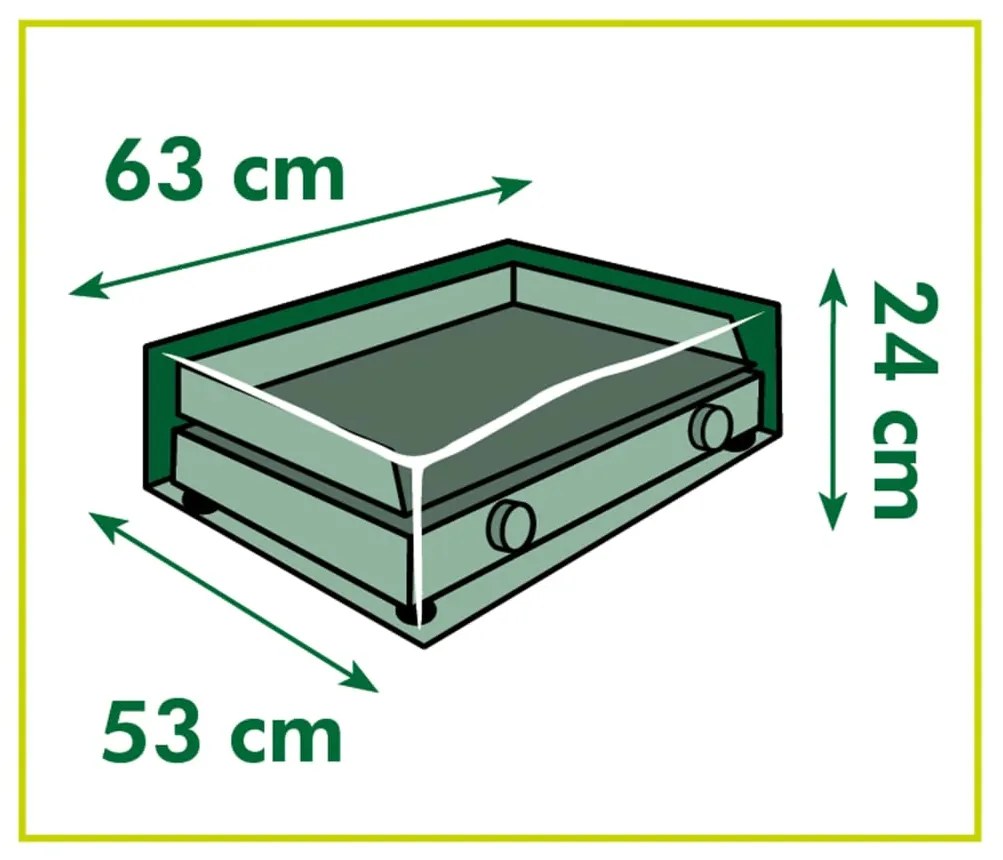 Nature Κάλυμμα Ψησταριάς Plancha 63 x 53 x 24 εκ. - Γκρι