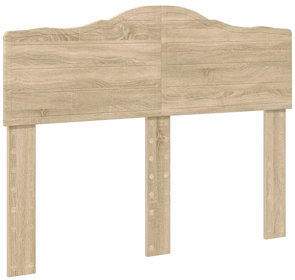 vidaXL Σκελετός Κρεβατιού Δρύς Sonoma 135 x 190 cm Επεξεργασμένο ξύλο