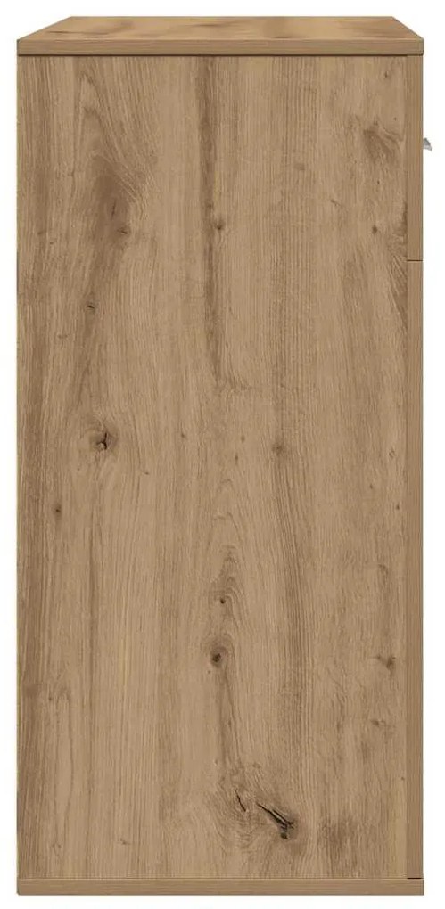 vidaXL Πλαϊνό γραφείο Artisan Oak 78 x 38 x 80 εκ Επεξεργασμένο ξύλο