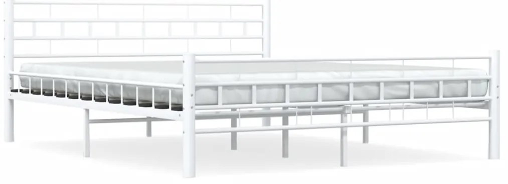 vidaXL Πλαίσιο Κρεβατιού Λευκό 160 x 200 εκ. Μεταλλικό