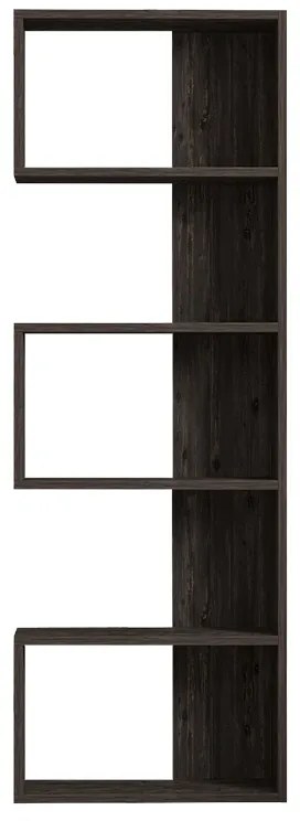 ΒΙΒΛΙΟΘΗΚΗ CASCADE PAKOWORLD ΣΕ ΣΚΟΥΡΟ ΚΑΡΥΔΙ ΑΠΟΧΡΩΣΗ 51.8X22X150ΕΚ