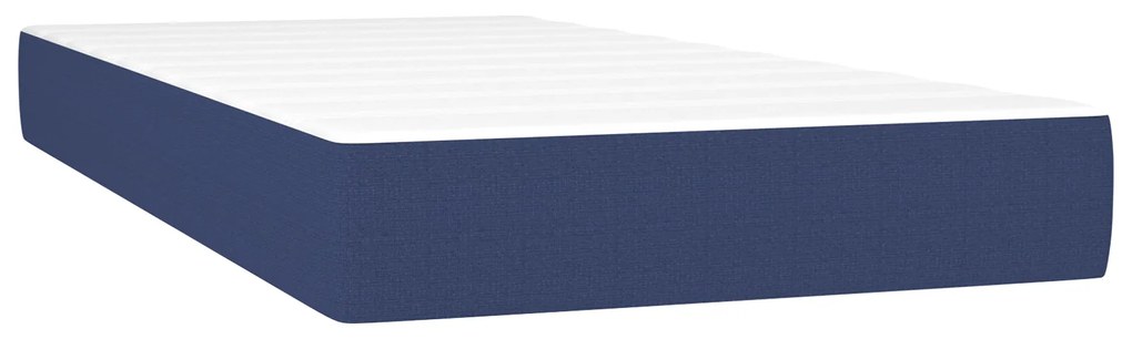 vidaXL Στρώμα με Pocket Springs Μπλε 120x190x20 εκ. Υφασμάτινο
