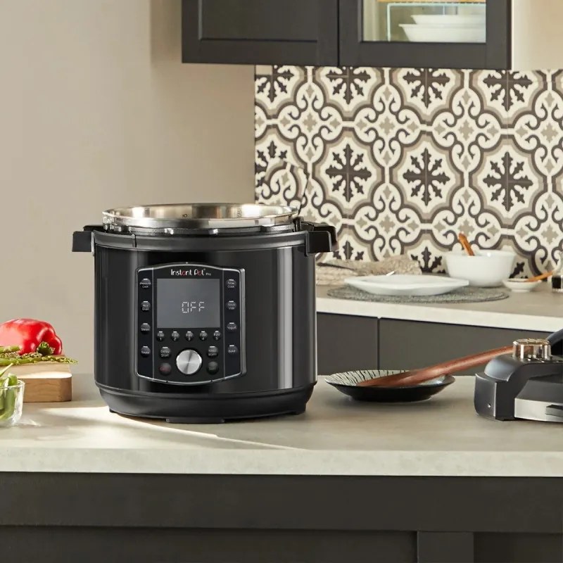 Πολυμάγειρα Instant Pot PRO 8 113005701, 1400W, 7,6 l, 28 προγράμματα, 11 Safety Systems, Μαύρο
