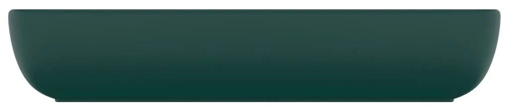 Νιπτήρας Πολυτελής Ορθογώνιος Σκ. Πράσινο Ματ 71x38εκ Κεραμικός - Πράσινο