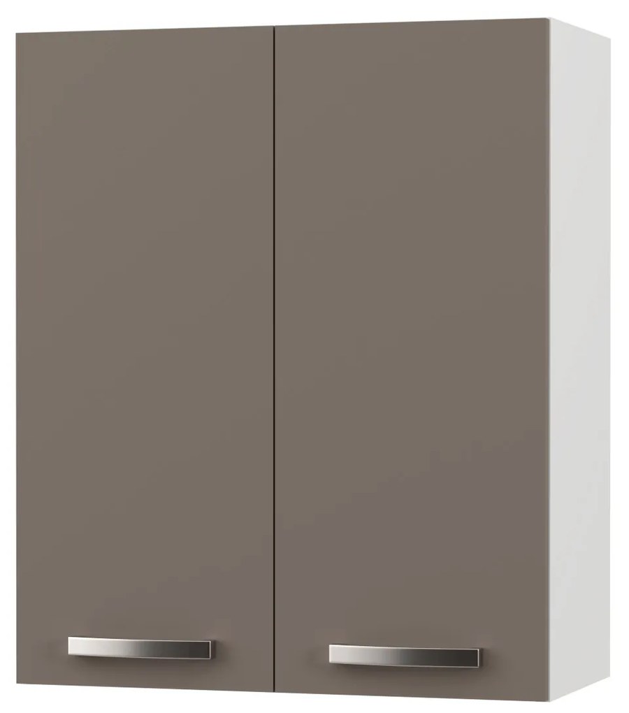 CHARLOTΤE Πάνω Ντουλάπι 60x30.5x71.8εκ με μεταλλικά χερούλια Μόκα - SO-CV60M - SO-CV60M