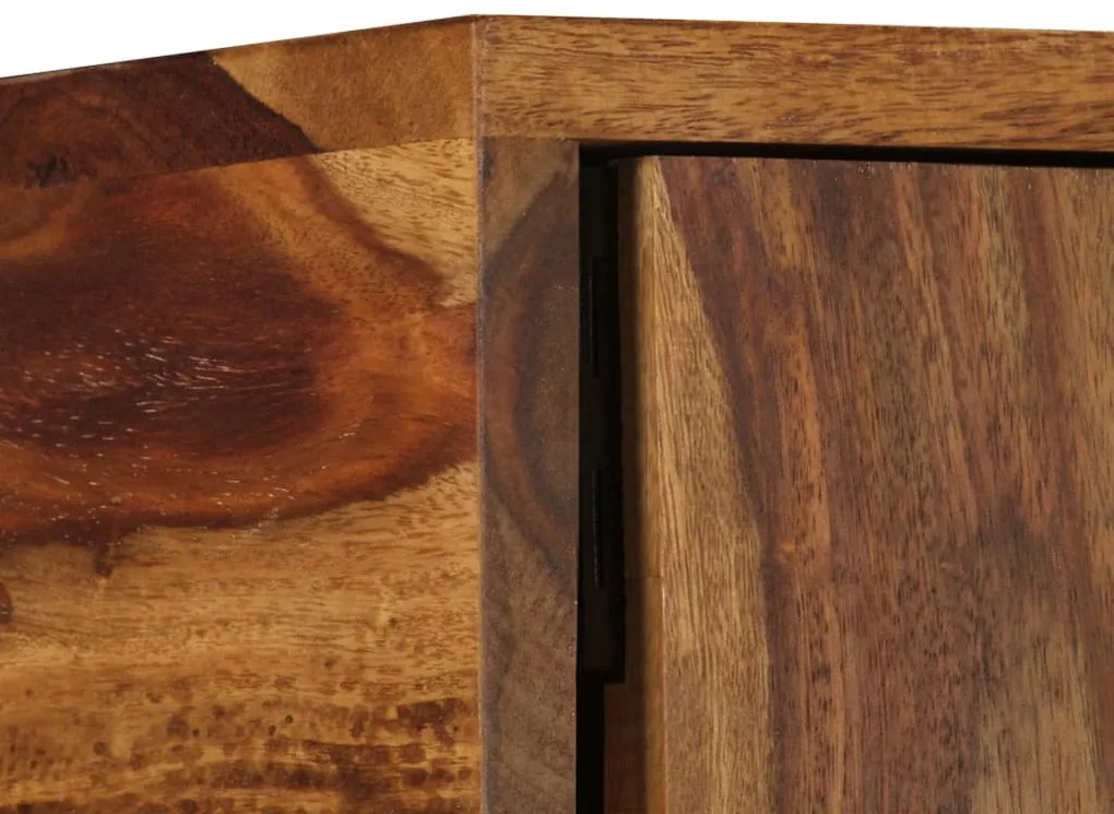 vidaXL Ντουλάπι με Ράφια 118 x 35 x 70 εκ. από Μασίφ Ξύλο Ακακίας