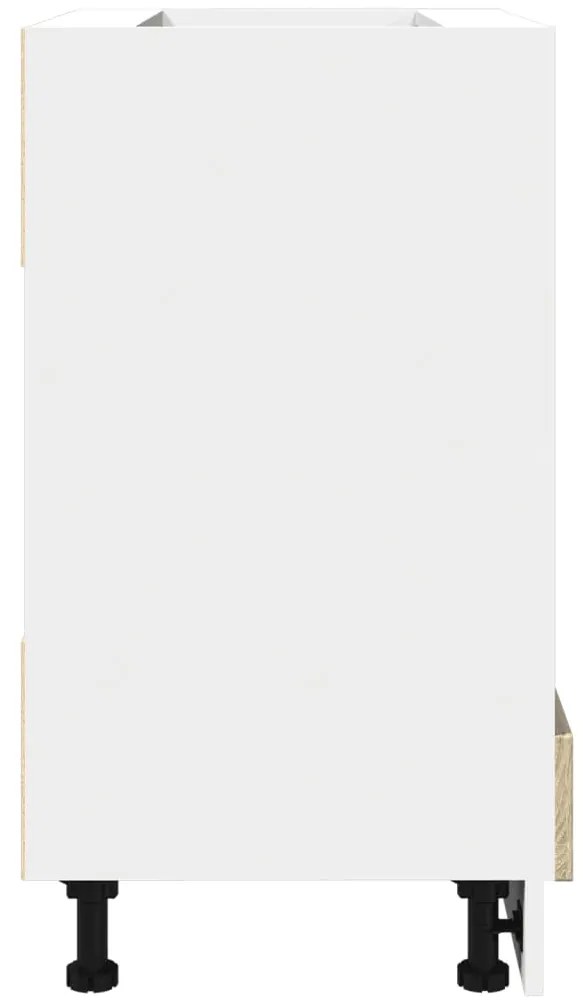 vidaXL Ντουλάπι για Φούρνο Sonoma Δρυς 60x46x81,5 εκ. Επεξ. Ξύλο