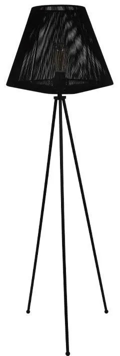 Φωτιστικό Δαπέδου Cord Fylliana Μαύρο 42x140 εκ. 42x42x140 εκ.