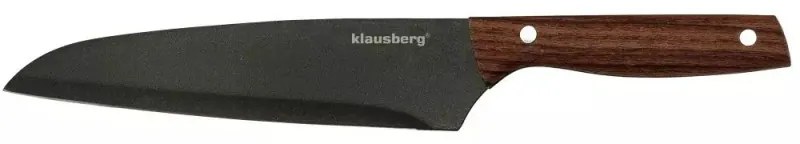 Σετ μαχαίρια με βάση  Klausberg KB 7616, 6 τεμαχίων, Ανοξείδωτο ατσάλι, Καφέ/Γκρι