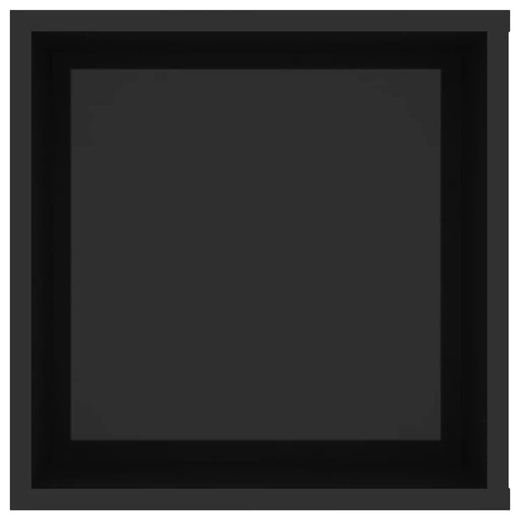 vidaXL Έπιπλο Τηλεόρασης Κρεμαστό Γυαλ. Μαύρο 102x35x35 εκ Μοριοσανίδα
