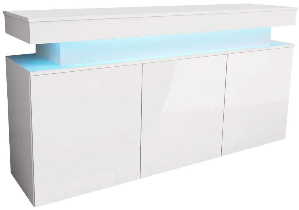 Μπουφές Glossa 160 με LED-Mauro