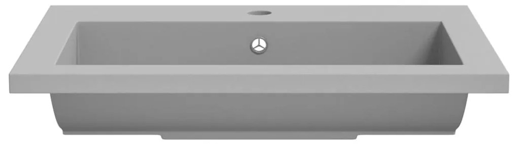vidaXL Νιπτήρας Γκρι 600 x 450 x 120 χιλ. Γρανιτένιος