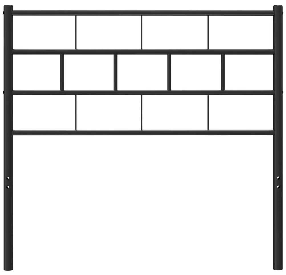 vidaXL Κεφαλάρι Μαύρο 107 εκ. Μεταλλικό